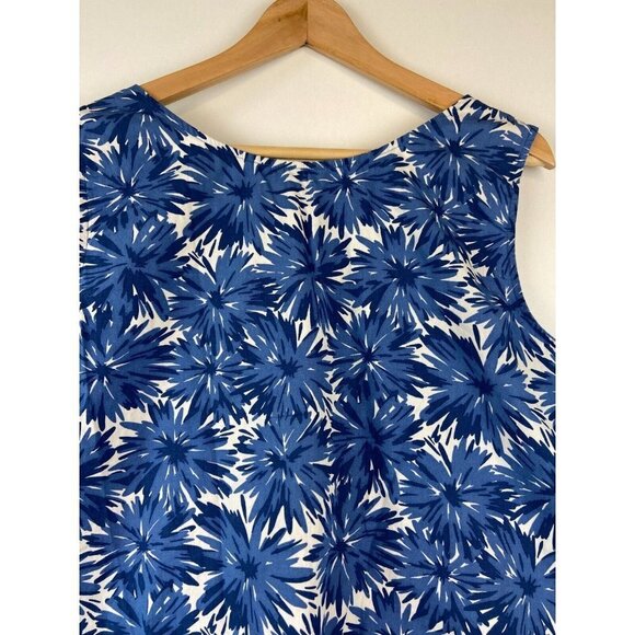 Josephine Chaus Blue Neck Embellished Sleeveless Blouse Size XL - Picture 6 of 7